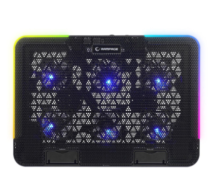 Podkładka chłodząca pod laptopy RAMPAGE Sixpower R9 - do 15,6" RGB